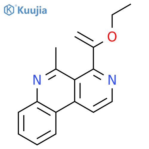 Benzo[c][2,7]naphthyridine, 4-(1-ethoxyethenyl)-5-methyl- structure