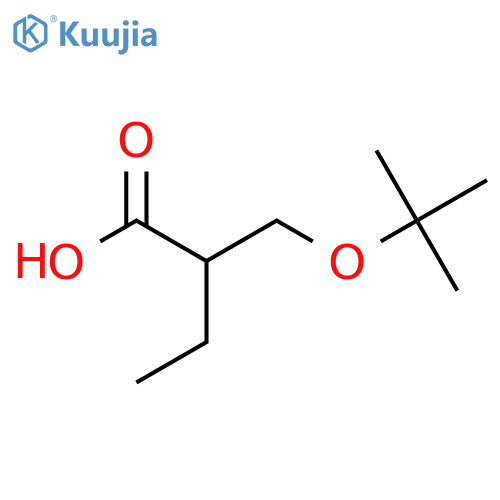 2-[(Tert-butoxy)methyl]butanoic acid structure