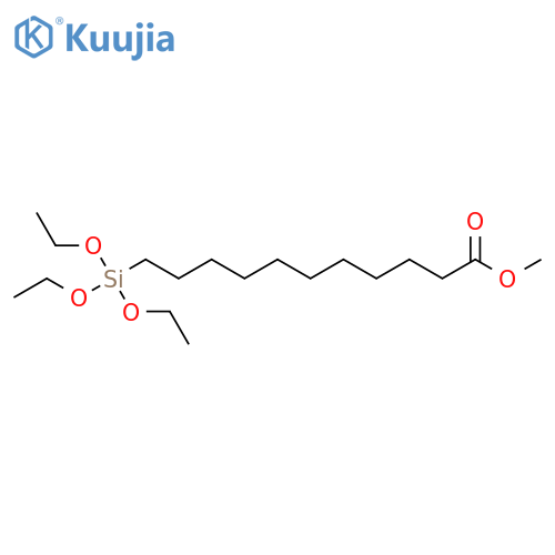 Undecanoic acid, 11-(triethoxysilyl)-, methyl ester structure