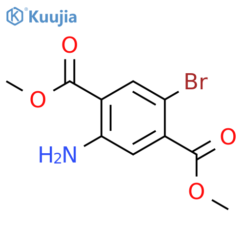 dimethyl 2-amino-5-bromobenzene-1,4-dicarboxylate structure