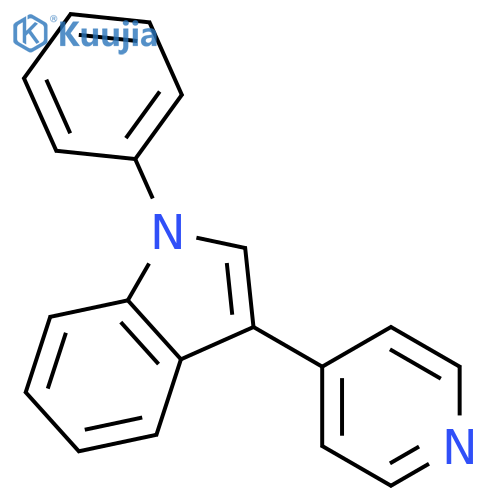 1H-Indole, 1-phenyl-3-(4-pyridinyl)- structure