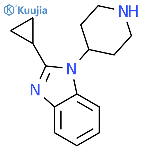 2-Cyclopropyl-1-(piperidin-4-yl)-1H-benzo[d]imidazole structure