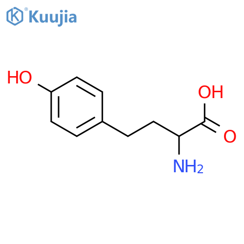 (S)-2-Amino-4-(4-hydroxyphenyl)butanoic acid structure