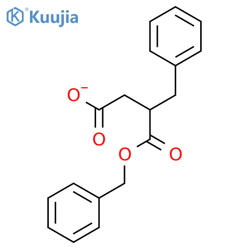 Butanedioic acid, (phenylmethyl)-, 1-(phenylmethyl) ester structure
