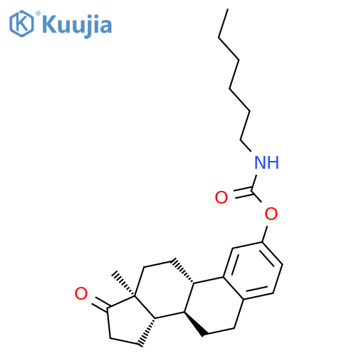 ESTRA-1,3,5(10)-TRIEN-17-ONE, 2-[[(HEXYLAMINO)CARBONYL]OXY]- structure