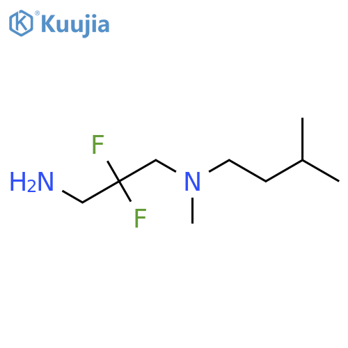 (3-Amino-2,2-difluoropropyl)(methyl)(3-methylbutyl)amine structure