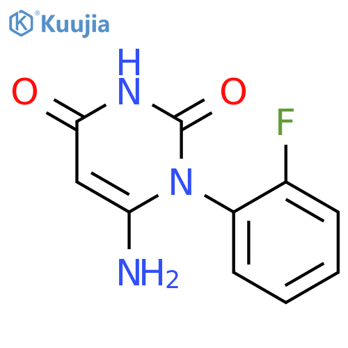 6-amino-1-(2-fluorophenyl)pyrimidine-2,4(1H,3H)-dione structure