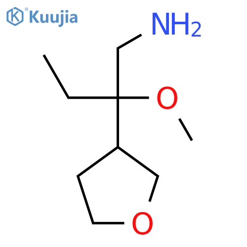2-Methoxy-2-(oxolan-3-yl)butan-1-amine structure