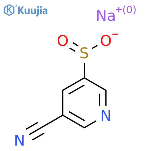 Sodium 5-cyanopyridine-3-sulfinate structure