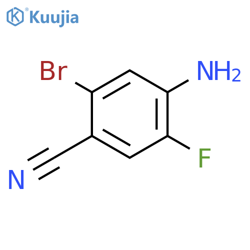 4-amino-2-bromo-5-fluorobenzonitrile structure