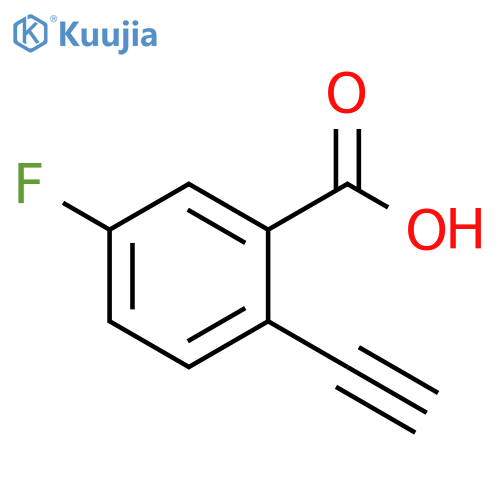 2-ethynyl-5-fluorobenzoic acid structure