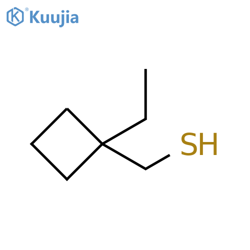 Cyclobutanemethanethiol, 1-ethyl- structure