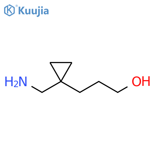 3-[1-(aminomethyl)cyclopropyl]propan-1-ol structure