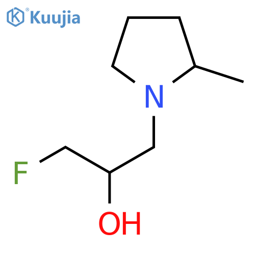 1-Fluoro-3-(2-methylpyrrolidin-1-yl)propan-2-ol structure