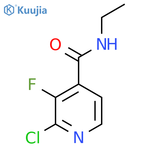2-Chloro-N-ethyl-3-fluoropyridine-4-carboxamide structure