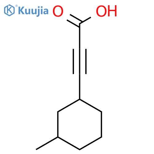 3-(3-Methylcyclohexyl)prop-2-ynoic acid structure