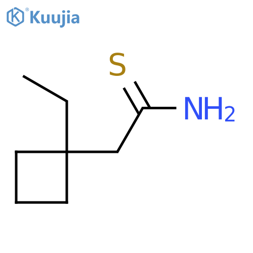 2-(1-Ethylcyclobutyl)ethanethioamide structure