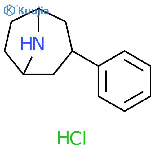 8-Azabicyclo[3.2.1]octane, 3-phenyl-, hydrochloride (1:1) structure