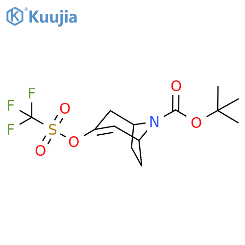 8-Boc-3-(trifluoromethylsulfonyloxy)-8-azabicyclo[3.2.1]oct-3-ene structure