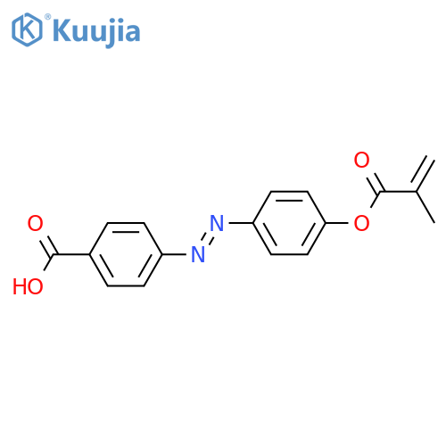 Benzoic acid, 4-[2-[4-[(2-methyl-1-oxo-2-propen-1-yl)oxy]phenyl]diazenyl]- structure