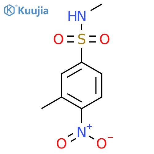 N,3-dimethyl-4-nitrobenzene-1-sulfonamide structure