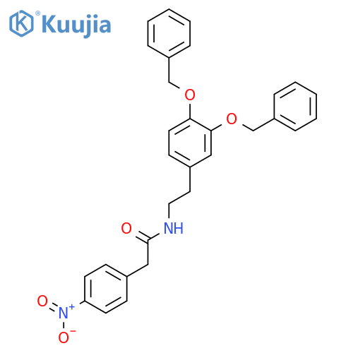 BENZENEACETAMIDE, N-[2-[3,4-BIS(PHENYLMETHOXY)PHENYL]ETHYL]-4-NITRO- structure