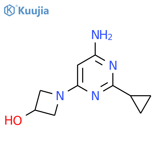 1-(6-Amino-2-cyclopropylpyrimidin-4-yl)azetidin-3-ol structure
