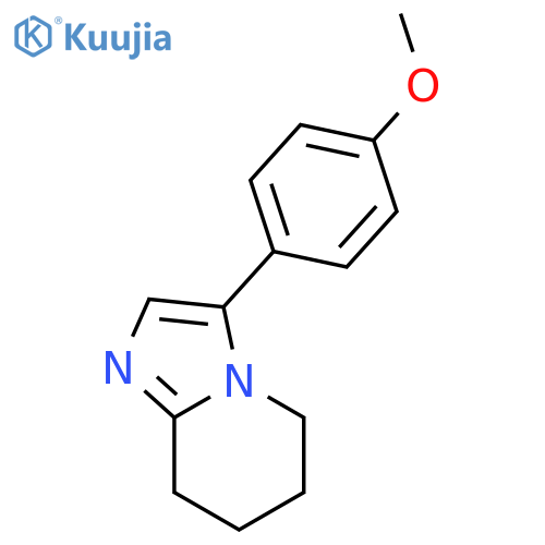 Imidazo[1,2-a]pyridine, 5,6,7,8-tetrahydro-3-(4-methoxyphenyl)- structure