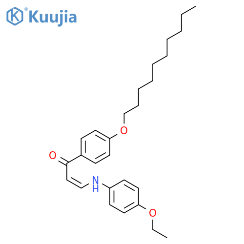2-Propen-1-one, 1-[4-(decyloxy)phenyl]-3-[(4-ethoxyphenyl)amino]-, (Z)- structure