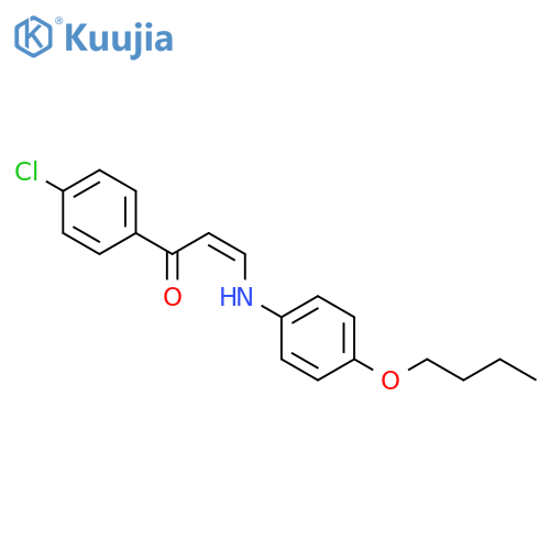 2-Propen-1-one, 3-[(4-butoxyphenyl)amino]-1-(4-chlorophenyl)-, (Z)- structure