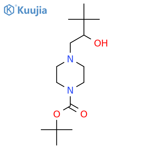 Tert-butyl 4-(2-hydroxy-3,3-dimethylbutyl)piperazine-1-carboxylate structure