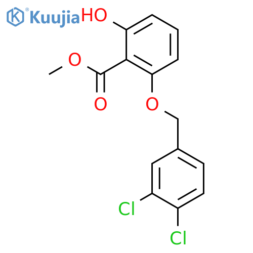 BENZOIC ACID, 2-[(3,4-DICHLOROPHENYL)METHOXY]-6-HYDROXY-, METHYL ESTER structure
