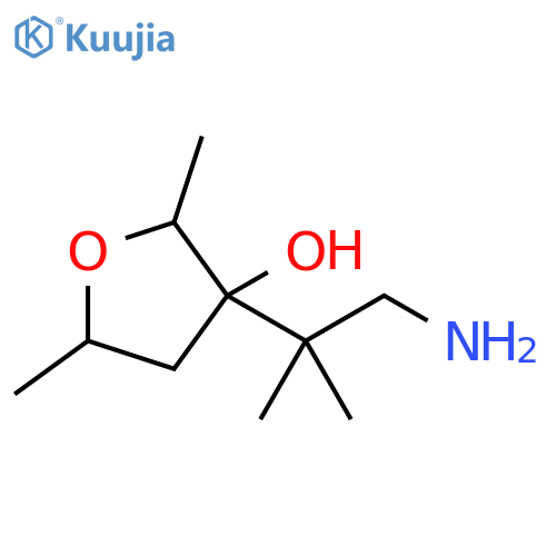 3-Furanol, 3-(2-amino-1,1-dimethylethyl)tetrahydro-2,5-dimethyl- structure