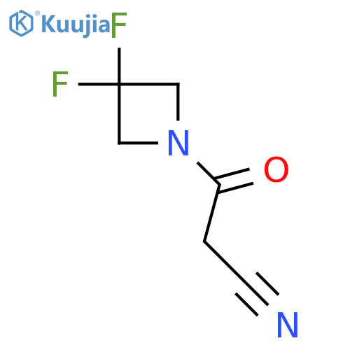 3-(3,3-Difluoroazetidin-1-yl)-3-oxopropanenitrile structure