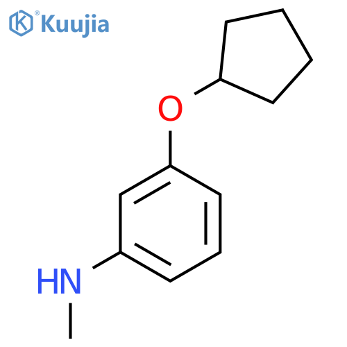 3-(cyclopentyloxy)-N-methylaniline structure