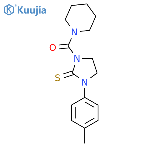 [3-(4-Methylphenyl)-2-sulfanylideneimidazolidin-1-yl](piperidin-1-yl)methanone structure