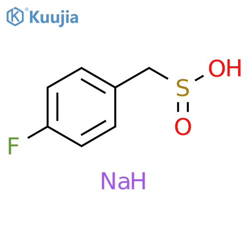 Benzenemethanesulfinic acid, 4-fluoro-, sodium salt (1:1) structure