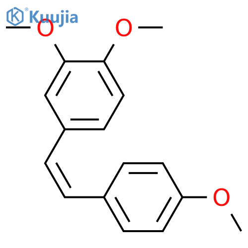 Benzene, 1,2-dimethoxy-4-[2-(4-methoxyphenyl)ethenyl]-, (E)- structure