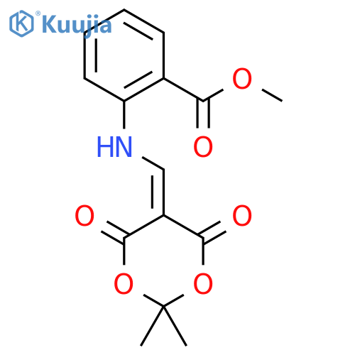 2-(2,2-Dimethyl-4,6-dioxo-1,3dioxan-5-ylidenemethyl)-amino-benzoic Acid Methyl Ester structure