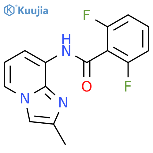 Benzamide, 2,6-difluoro-N-(2-methylimidazo[1,2-a]pyridin-8-yl)- structure