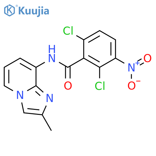 Benzamide, 2,6-dichloro-N-(2-methylimidazo[1,2-a]pyridin-8-yl)-3-nitro- structure