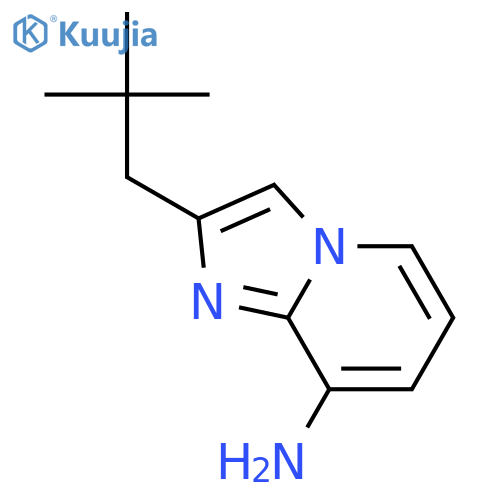 Imidazo[1,2-a]pyridin-8-amine, 2-(2,2-dimethylpropyl)- structure
