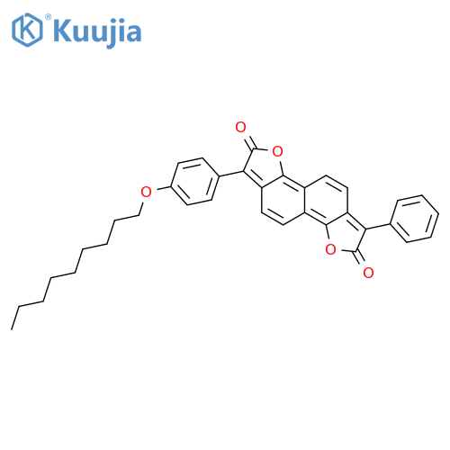 Naphtho[1,2-b:5,6-b']difuran-2,7-dione, 1-[4-(nonyloxy)phenyl]-6-phenyl- structure