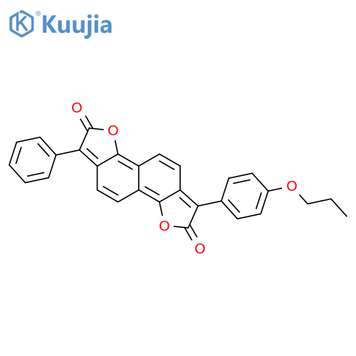 Naphtho[1,2-b:5,6-b']difuran-2,7-dione, 1-phenyl-6-(4-propoxyphenyl)- structure