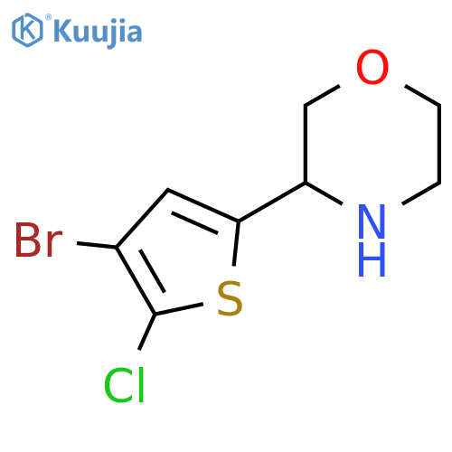 3-(4-Bromo-5-chlorothiophen-2-yl)morpholine structure