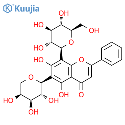 Chrysin 6-C-arabinoside 8-C-glucoside structure