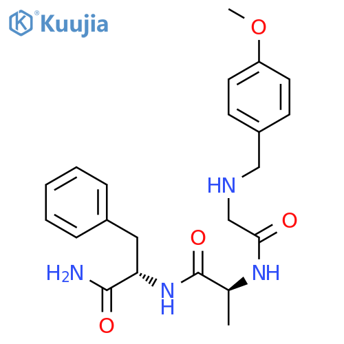 L-Phenylalaninamide, N-[(4-methoxyphenyl)methyl]glycyl-L-alanyl- structure