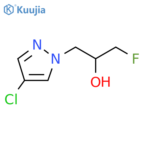 1H-Pyrazole-1-ethanol, 4-chloro-α-(fluoromethyl)- structure
