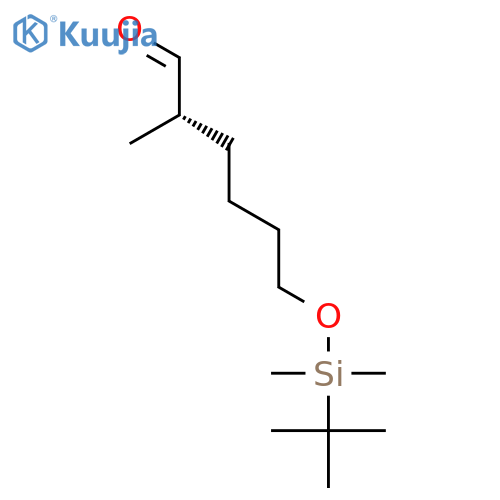 (2S)-6-{[tert-Butyl(dimethyl)silyl]oxy}-2-methylhexanal structure