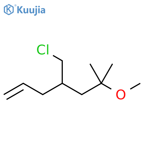 1-Heptene, 4-(chloromethyl)-6-methoxy-6-methyl- structure